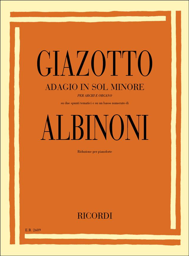 Adagio in sol minore (g minor) - Riduzione Per Pianoforte - pro klavír